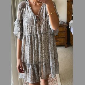 Lulu's Floral Babydoll Dress